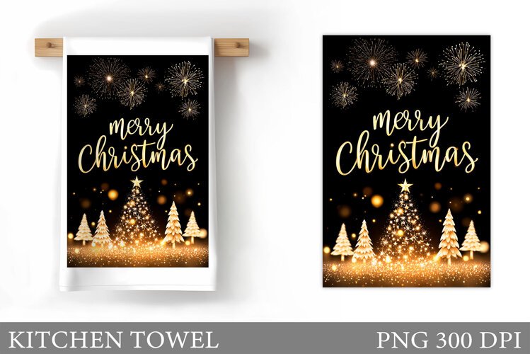 Merry Christmas Kitchen Towel. Christmas Kitchen Towel example image 1