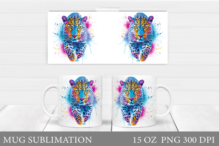 Leopard Mug Design. Leopard Sublimation