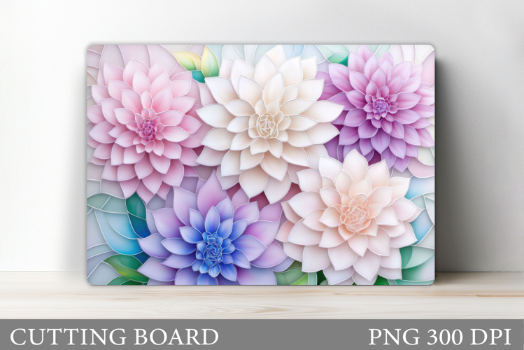 Floral Cutting Board Design. Flowers Cutting Board