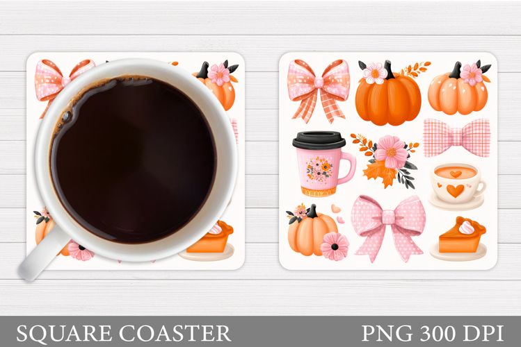 Fall Coaster Design. Fall Sublimation