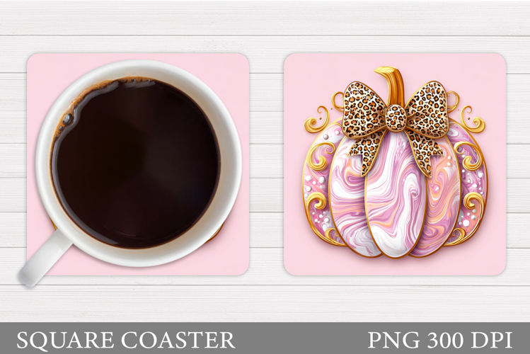 Pumpkin Coaster Design. Fall Coaster Sublimation