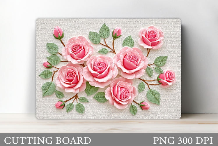 Roses Cutting Board. Flowers Cutting Board Sublimation