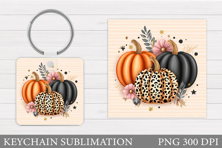 Pumpkin Keychain Design. Pumpkin Sublimation