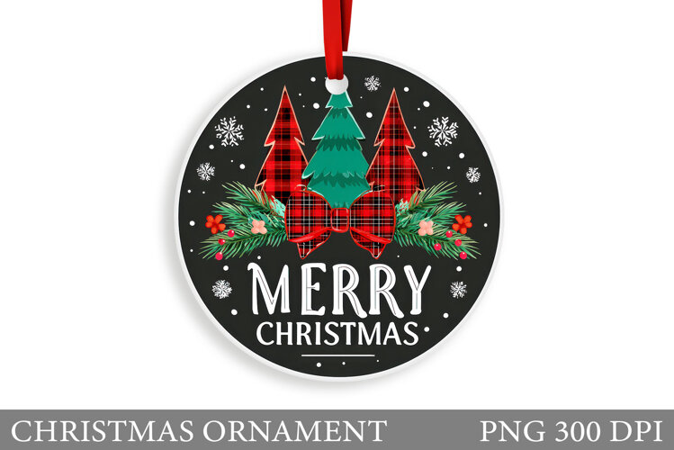 Christmas Tree Christmas Ornament. Winter Christmas Ornament example image 1
