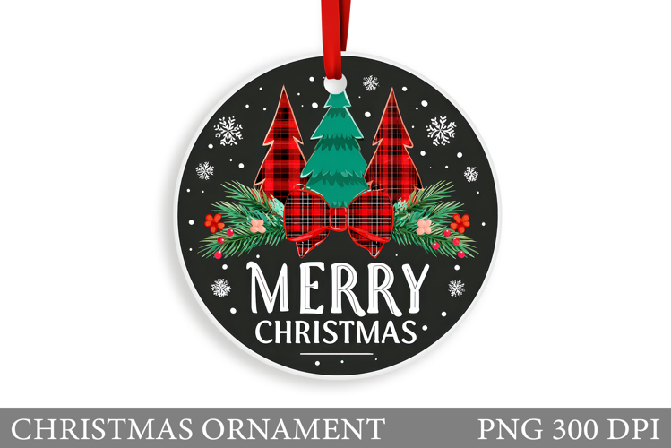 Christmas Tree Christmas Ornament. Winter Christmas Ornament