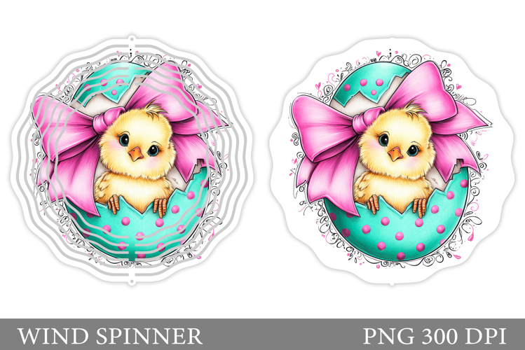 Easter Chick Wind Spinner. Easter Wind Spinner Sublimation