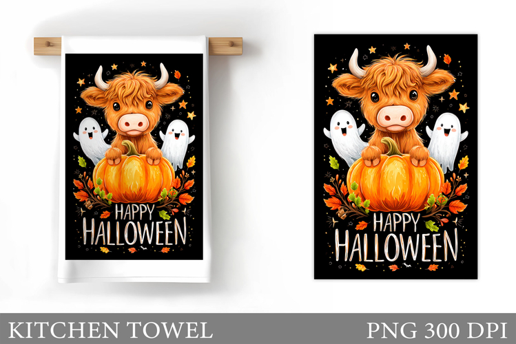 Halloween Cow Garden Flag Design. Halloween Garden Flag
