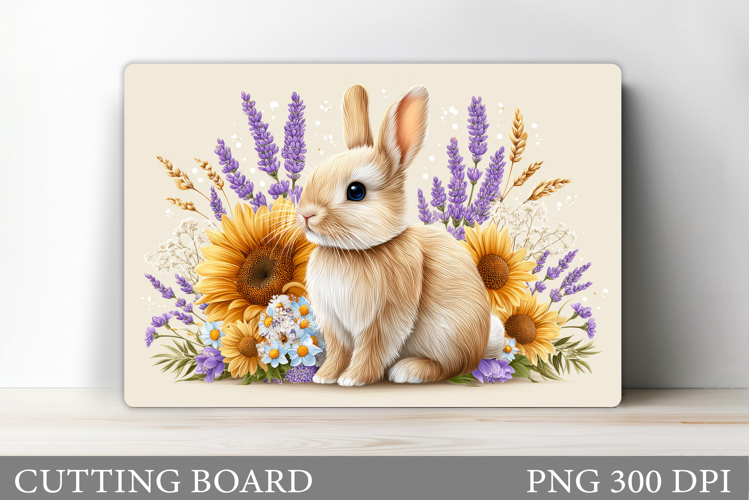 Cute Bunny Cutting Board. Bunny Sublimation