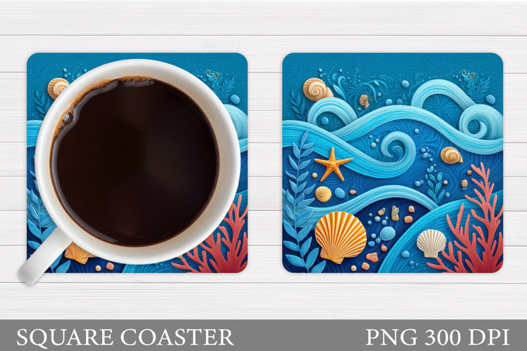 Sea Coaster Design. Sea Sublimation