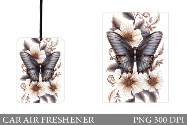 Butterfly Car Air Freshener. Car Air Freshener Sublimation