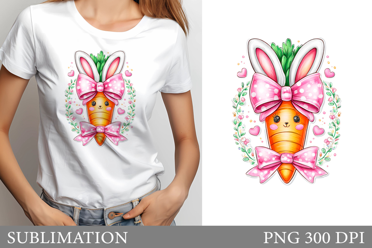 Cute Carrot T-Shirt Design. Carrot Sublimation