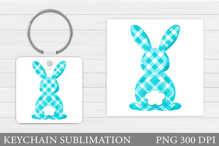 Bunny Keychain Design. Bunny Sublimation example image 1