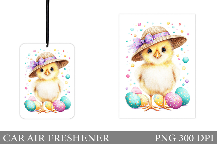 Easter Chick Car Air Freshener. Easter Car Air Freshener