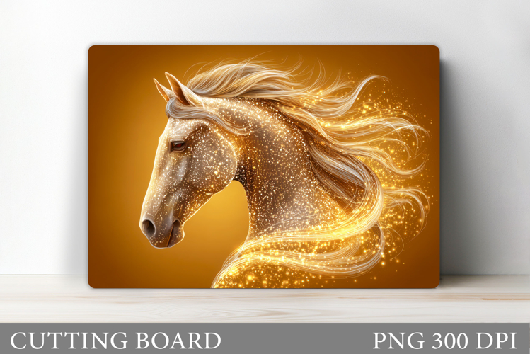 Horse Cutting Board Design. Horse Sublimation