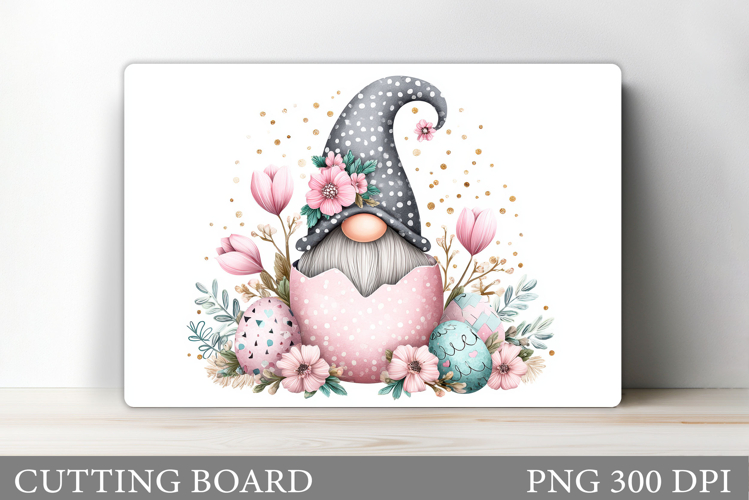 Easter Gnome Cutting Board. Easter Cutting Board Sublimation