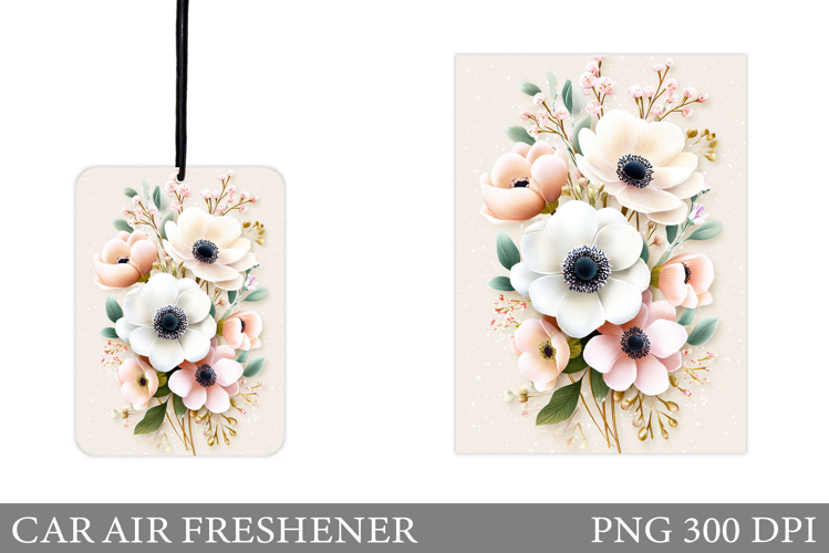 Flowers Car Air Freshener. Floral Car Air Freshener Design