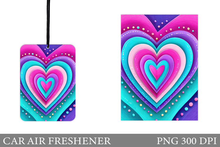 Heart Car Air Freshener. Valentines Day Car Air Freshener