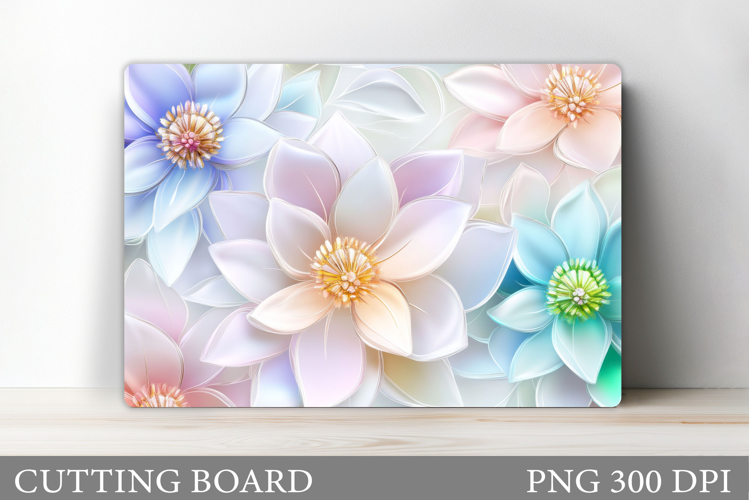 Flowers Cutting Board. Floral Cutting Board Sublimation