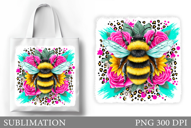 Bee Sublimation. Bee Tote Bag Sublimation