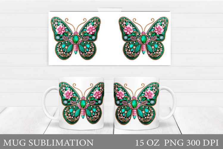 Butterfly Mug Sublimation. Butterfly Mug Design
