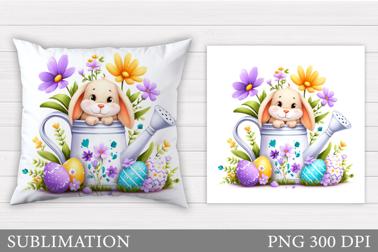 Easter Bunny Sublimation. Easter Bunny Pillow Design