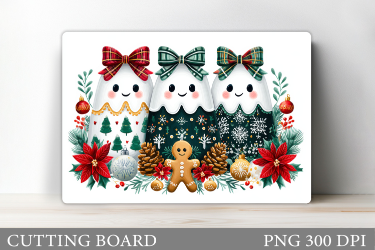 Christmas Ghost Cutting Board. Christmas Cutting Board