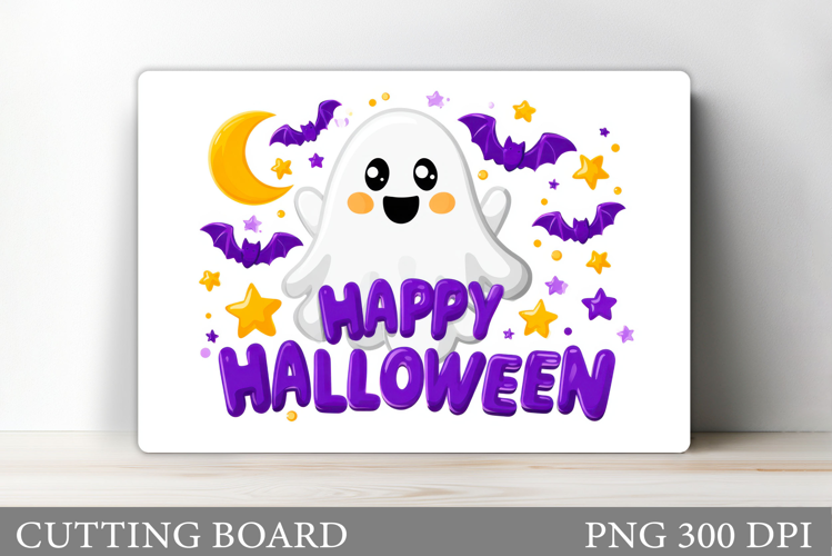 Halloween Ghost Cutting Board. Halloween Cutting Board