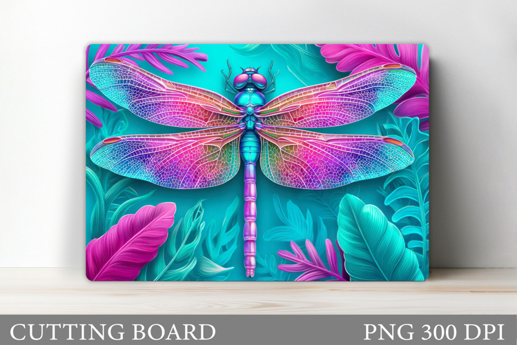 Dragonfly Cutting Board Design. Dragonfly Sublimation
