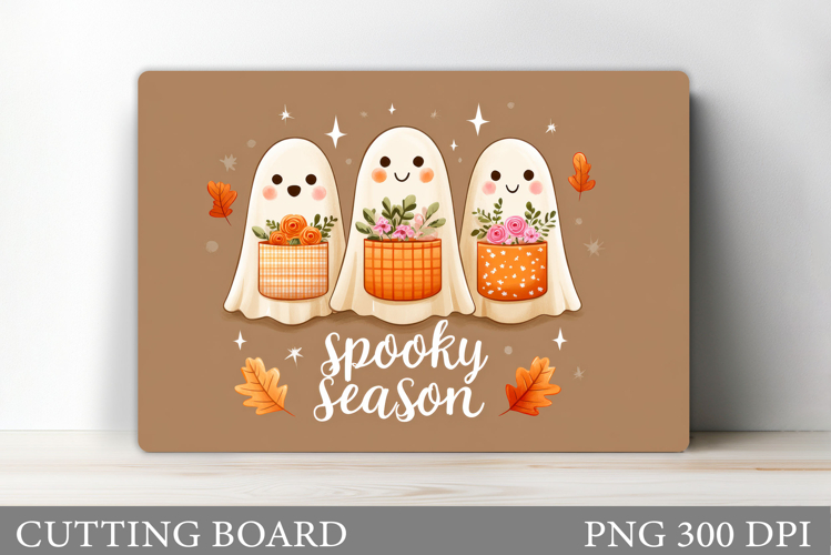 Cute Ghost Cutting Board. Halloween Cutting Board Design