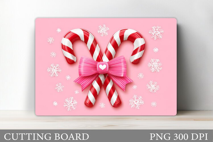 Candy Cane Cutting Board. Christmas Cutting Board example image 1