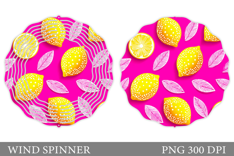 Lemons Wind Spinner Design. Lemons Sublimation