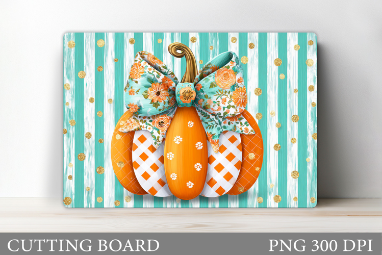 Pumpkin Cutting Board Design. Pumpkin Sublimation