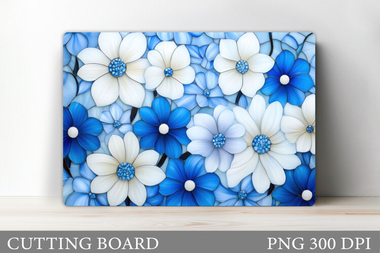 Flowers Cutting Board. Floral Cutting Board Sublimation example image 1