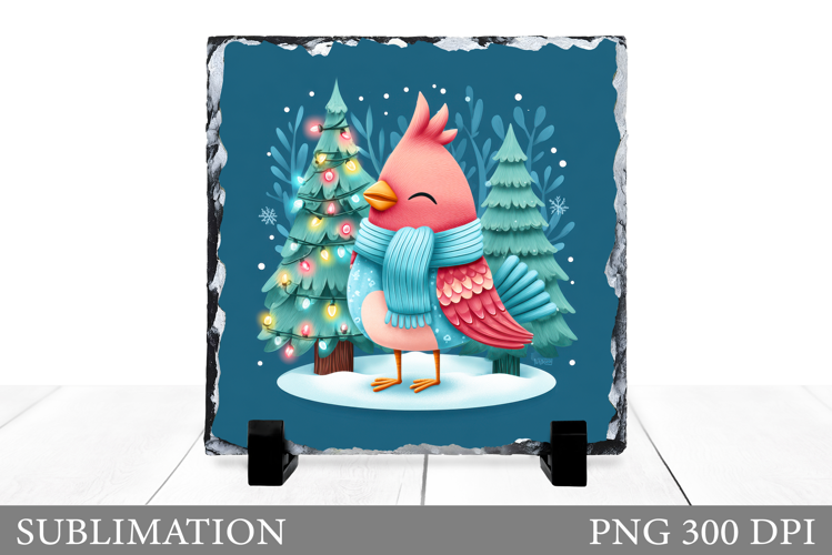 Christmas Bird Sublimation. Christmas Bird Slate Design