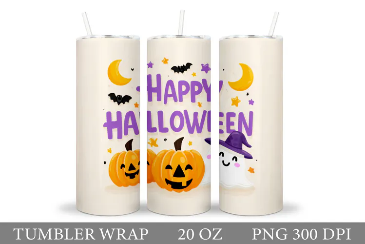Halloween Tumbler Design. Halloween Sublimation