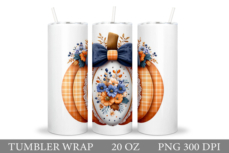 Pumpkin Tumbler Design. Fall tumbler Sublimation
