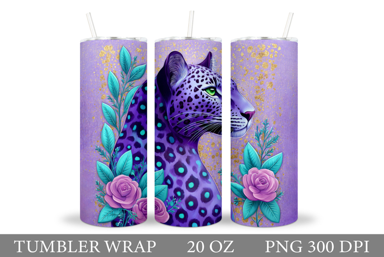 Leopard Tumbler Design. Leopard Sublimation