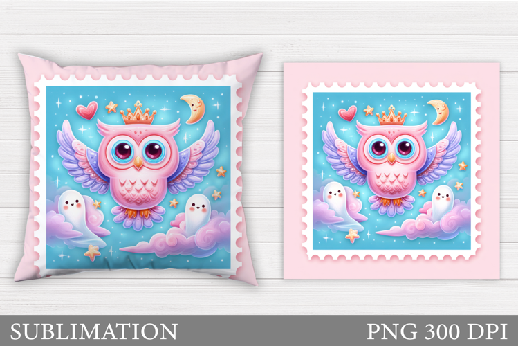 Halloween Owl Pillow. Halloween Pillow Sublimation