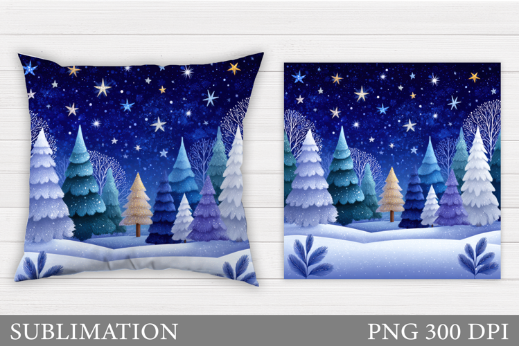 Christmas Tree Pillow Design. Christmas Tree Sublimation