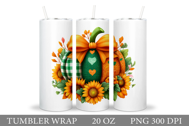 Pumpkin Tumbler Design. Pumpkin Sublimation
