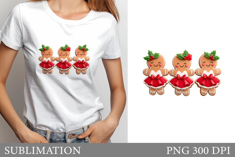 Gingerbread Sublimation. Gingerbread T-Shirt Sublimation
