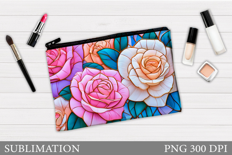 Roses Cosmetics Bag Design. Roses Sublimation