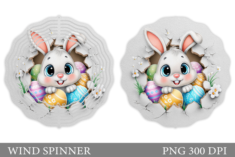 Easter Bunny Wind Spinner. Easter Wind Spinner Design