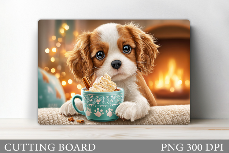 Cute Dog Cutting Board Design. Cute Dog Sublimation