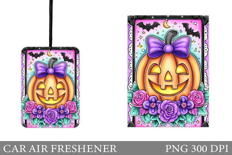 Pumpkin Car Air Freshener. Halloween Car Air Freshener