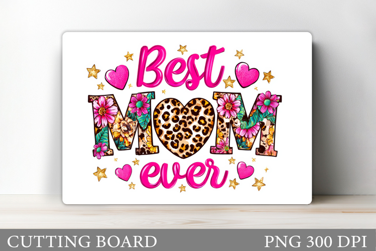 Mother's Day Cutting Board. Floral Cutting Board Sublimation