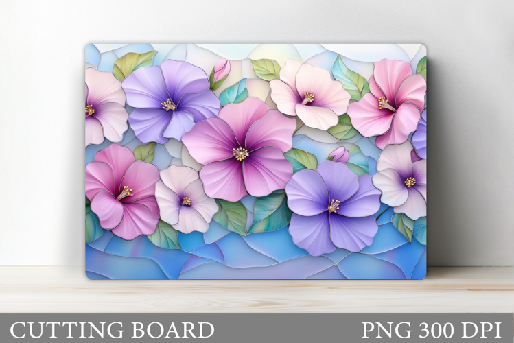 Floral Cutting Board Design. Flowers Cutting Board