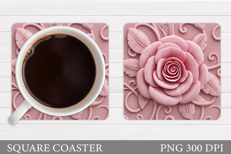 Roses Coaster Design. Roses Sublimation