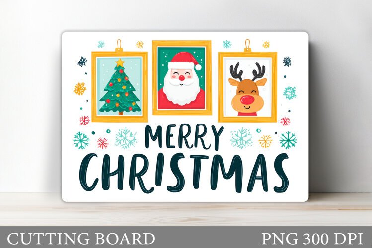 Merry Christmas Cutting Board. Christmas Cutting Board example image 1