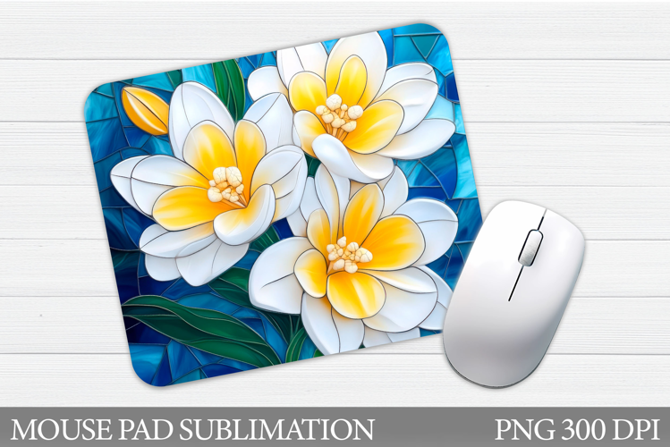 Floral Mouse Pad Sublimation. Flowers Mouse Pad Design